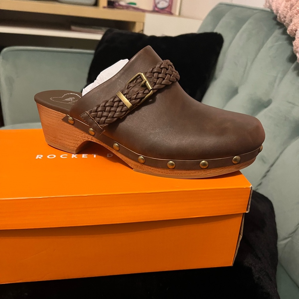 Brown clogs by Rocket Dog